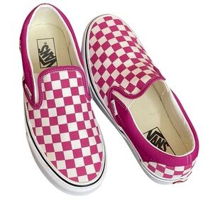 Vans Classic‎ Slip On Checkerboard Fuchsia Purple
White ShoeWomens 9.5,8 Men